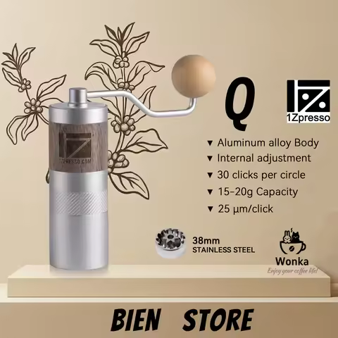 New 1zpresso Q handle Aluminum alloy portable coffee grinder mini coffee mill manual coffee bearing 