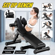 Black Folding Adjustable Ab Sit Up Bench Decline Home Gym Crunch Fitness Board Workout Abdominal Traine Core Strength Training Equipment