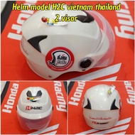 Helmet model h2c vietnam thailand index honda visor clear short all sizes