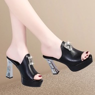 Women Sandals High Heels sandal perempuan Thick-Soled Heightened 9cm kasut perempuan
