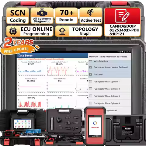 LAUNCH X431 PAD V ELITE All System Diagnostic Tool ECU Coding Online J2534 Programming FCA IMMO ADAS