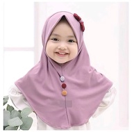 (DISA Kids) Bergo Malay Children's Premium Jersey Butterfly 0-3 Years
