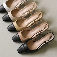 [SAPPUN] Irove two tone Slingback heels (5cm)