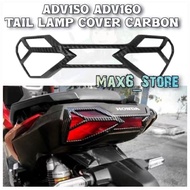 Honda ADV160 ADV150 Tail Lamp Cover Tail Light Cover Carbon ADV 160 ADV 150 Lampu Belakang Cover Set Double Tape PNP adv