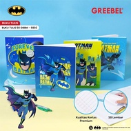 (1 book) Greebel School Notebook A5 58 Sheets Batman Motif (1PCS) GBBM 5802 I Greebel Notebook A5 No