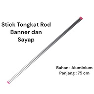 Stick Flag Banner dan Kostum Sayap Bahan Aluminium Tebal - Properti Alat Tari Untuk Penari Tamborin Gereja