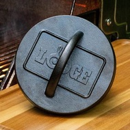 美國LODGE 美國製圓形鑄鐵漢堡壓肉板