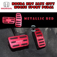 Honda CITY 2009-2020 (RED) gm2 gm6 Non-Slip Auto Sport Pedal Brake Clutch Accelerator Foot Treadle P