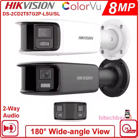 Hikvision DS-2CD2T87G2P-LSU/SL 4K 8MP Panoramic ColorVu Bullet IP Camera Dual Lens Full-Color Built-