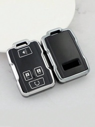 黑色tpu鑰匙扣外殼,銀邊,為雪佛蘭suburban / Saab / Pontiac / Gmc汽車鑰匙提供保護