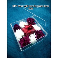 Bekas cincin terrarium / Bekas hantaran / Hantaran/Acrylic Box/Present Box/Dulang Hantaran For You L