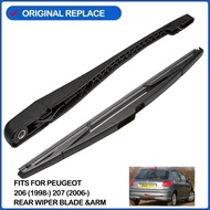 Car Wiper Blade Rear Windshield Wiper Arm Blade Brushes For Peugeot 206 1998 Peugeot 207 2006 Windsc