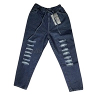 Beige/ Ripped Jeans baggy Ripped Jeans