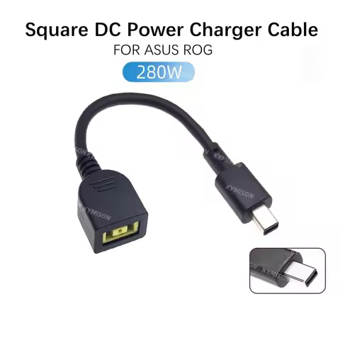 180W 200W 240W Square DC Power Adapter Converter Cable for ASUS ROG Zephyrus G14 GaN Charger for Rog
