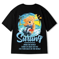 S-7XL 100% Cotton Men Tshirt Ready Stock Oversized Round Neck Men's Clothing Sports T Shirt Fashion 