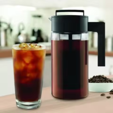 1pcs 900ML 1300ml 2000ml Cold Brew Iced Coffee Maker with Coffee Filter and Handle Ice Coffee Pot Co