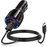 Pengecas Kereta Pantas Android USB Type C Kabel Pengecas sesuai untuk TCL Flip Pro, Alcatel Go Flip 