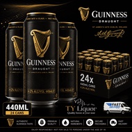 Guinness Draught, 24 Cans x 440ml (BBD: Dec 2026)