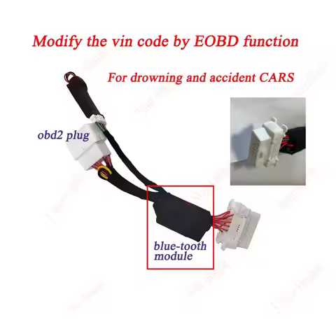 VIN Simulator Frame Number Modification OBD Module EOBD Emulator Car 17 Digit VIN Work with Launch T