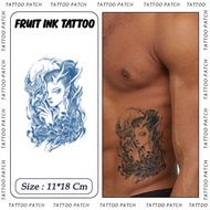 Semi-Permanent Temporary Tattoo Stickers Temporary/s Made of Fruit Ink, Art for Men andWanita |18*11