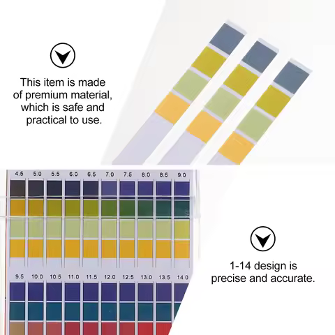 100pcs Test Chemical Strips Strips Testing Tool Water Analysis Ph Ph Test Paper Meter Pool Aquarium