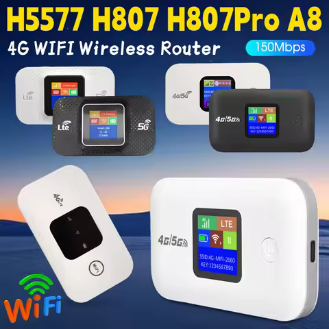 H807Pro H5577 WiFi Router Wireless 150Mbps 4G LTE Wi-Fi Modem Outdoor Plug& Play Mobile Hotspot Wifi