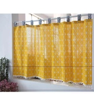 ♟Tirai Tirai Tirai Tirai Tirai Pendek Self -Paste Cover Curtain Cloth Untuk Menutup Kabinet Kabinet Kabinet Kabinet Kabi