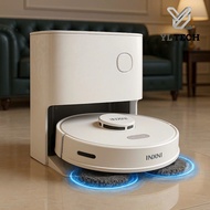 Robot hút bụi lau nhà INXNI U1 PRO bản Quốc Tế – Tự giặt sấy khô giẻ & khử khuẩn ion bạc