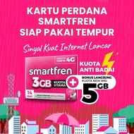 Kartu Perdana Smartfren SF Kuota 3GB + 5GB Murah Fresh Baru Siap Pakai Tempur