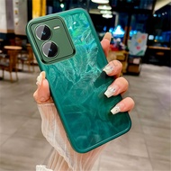 เคส IqooZ9Turbo IqooZ9X Z9Turbo เทอร์โบ Z9สำหรับ Vivo Iqoo Z9 Z9X X พร้อมกล้องป้องกันแวววาวฟิล์มขนนก