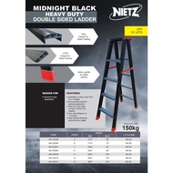 NIETZ / Danmi Heavy Duty Black Aluminium Double Sided Ladder 4/5/6/7/8/9/10 Steps High Quality