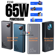 Baseus / Usams 30000mAh 65W  / 20000mah 65W  Quick Charge Powerbank