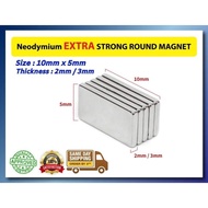 10MM x 5MM x 2MM/3MM SUPER STRONG Block Magnet / Rectangular Magnet