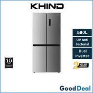 Khind RFM580A 580L Inverter Multi Door Refrigerator Peti Sejuk Fridge