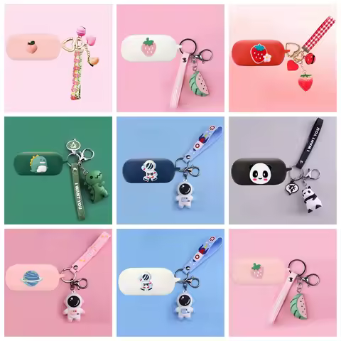 For Samsung Galaxy buds / buds + / buds Plus Case Cartoon / Cute Animal silicone Bluetooth Earphones