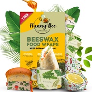 Trifecta Living Co. Versatile Beeswax Wraps,Set of 7-Fresh Food Keeper, Durable & Easily Cleaned, Su