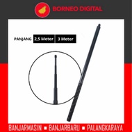 TaffSTUDIO Tongsis Selfie Stick Long Invisible 2.5M YZ525 | 3m YZ530 for Action Camera - Black