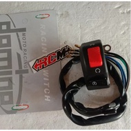 TOMBOL CUSTOM CROSS HOLDER SWITCH ON OFF AND DOMINO 305 STARTER BUTTON ORIGINAL DOMINO