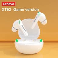 100% Original Lenovo XT92 TWS Gaming Bluetooth Earphone Bluetooth 5.1 Low Latency Wireless Headset with Mic 3D Stereo Bass True Wireless Gamer Earbuds