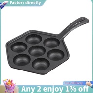 Cast Iron Stuffed Nonstick StuffedPancake Pan,Munk/Aebleskiver,House Cast Iron Griddle for Various S