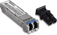 TRENDnet SFP to RJ45 100Base-FX Single-Mode LC Module, TE100-MGBS20, Up to 20 km (12.4 Miles), Stand