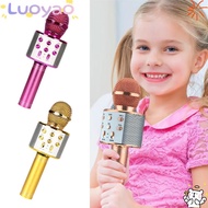LUOYAO Wireless Karaoke Microphone, With Speaker Portable Voice Changing Microphone, Durable USB Cha