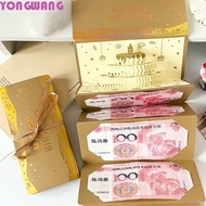 YONGWANG66HR 3D Birthday Red Envelope, Traditional Foldable Lucky Money Envelope, Greeting Card DIY 