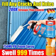 Polyurethane Insulation Foam Expanding Spray Sealant PU Filler Crack Joints Gap 750ML