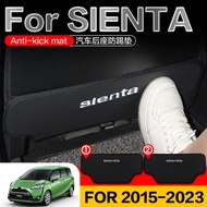 For Toyota SIENTA seat cover protector Anti kick pad 2023 Superfiber Leather car seat cover Rear Accessories Car interior Seat anti dirty pad Protective Mat