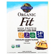 Garden of Life, Organic Fit, High Protein Weight Loss Bar, Chocolate Coconut Almond, 12 Bars, 1.94 o