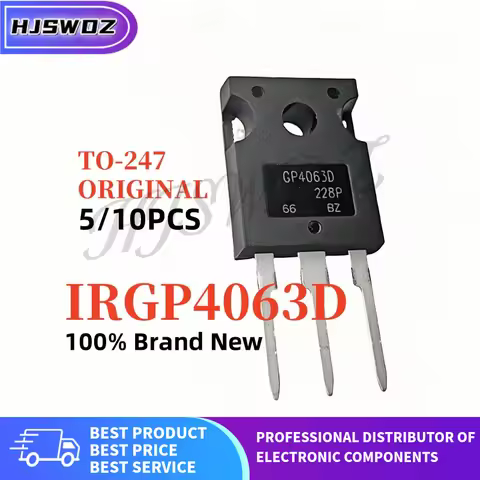5PCS-10PCS Original IRGP4063D GP4063D IRGP4063 TO-247 IGBT Trench Gate Industrial Welder Solar Inver