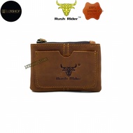Rush Rider Full Cow Leather Coin Purse Small Purse Dompet Duit Syiling Kulit