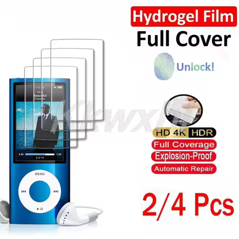 2-4PCS HD Soft Full Hydraulic Hydrogel Film For Apple iPod Nano 5 5th iPodNano5 Nano5 Screen Protect