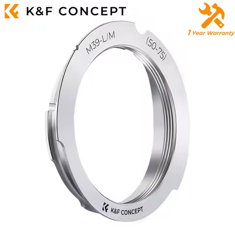 K&F Concept M39-L/M (50-75) Lens Mount Adapter for Leica M39 50mm/75mm Lenses to Leica M Camera Body